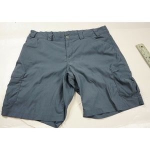 Duluth Tading Co shorts womens 18 hiking gray nylon long inseam cargo pockets